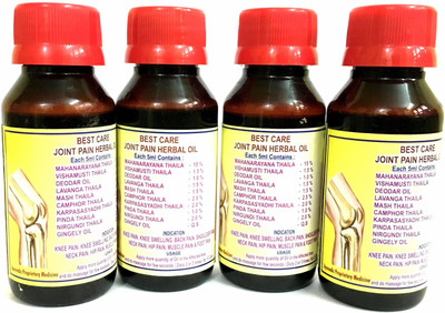 

Best Care Joint Pain Herbal Oil Pack of 4 Liquid(240 ml)