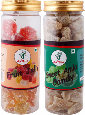axium axs157 mix fruit jelly, amla candy Candy(Pack of 2)