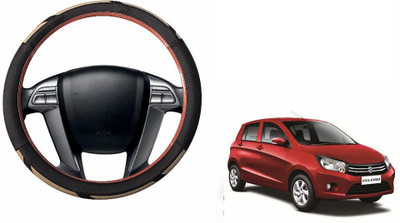 CARIZO Steering Cover For Maruti Celerio(Brown, Beige, Leatherite)
