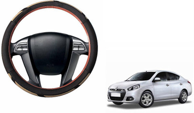 CARIZO Steering Cover For Renault Scala(Brown, Beige, Leatherite)