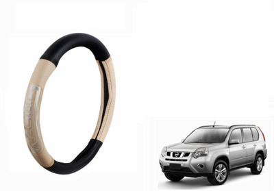 CARIZO Steering Cover For Nissan X-Trail(Black, Beige, Leather)
