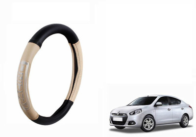 CARIZO Steering Cover For Renault Scala(Black, Beige, Leatherite)