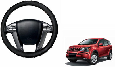 CARIZO Steering Cover For Mahindra XUV 500(Black, Leather)