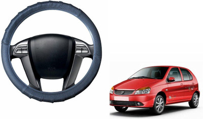 CARIZO Steering Cover For Tata Indica(Dark Grey, Leatherite)