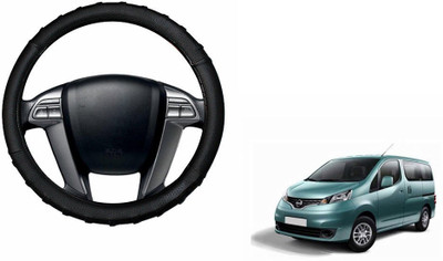 CARIZO Steering Cover For Nissan Evalia(Black, Leatherite)