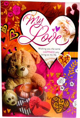 

Siddhi Gifts My Love Greeting Card(Multicolor, Pack of 1)