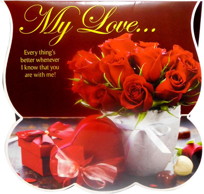 

Siddhi Gifts You & Me Love Greeing Cards - Love Gifts For Girlfriend Greeting Card(Multicolor, Pack of 1)