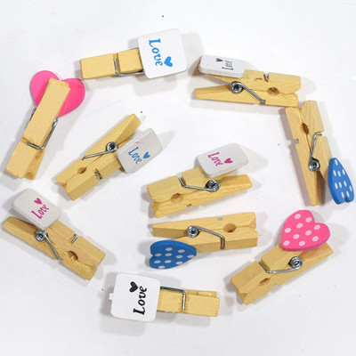 

Artfinesse Fancy Heart Shape Wooden Fancy Small Clips