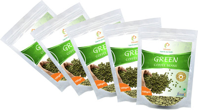 

Vihado Premium Green Coffee Beans/ 100% Pure & Natural Helps in Reducing Weight / 5 Pack of 100g Instant Coffee 500 g(Pack of 5, Green Coffee Flavoured)