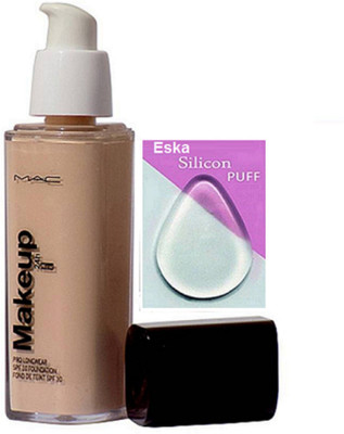 

eska Silicon Puff , Mac Makeup Pro Longwear Foundation(Set of 2)