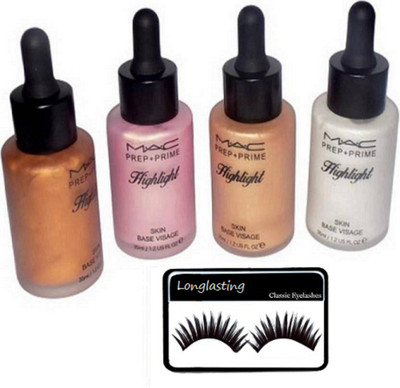 

longlasting Eyelashes, Mac Prep-Prime Skin Base Highlight (Pack Of 4)(Set of 4)