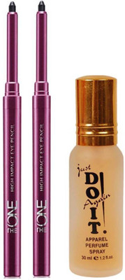 

Oriflame Sweden two The One High Impact Eye Pencil 0.3 g (Onyx Black) with one do it perfume 30 ml(Set of 3)