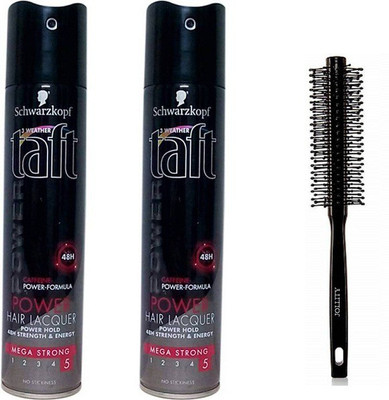 

jollity Hair Brush And Schwarzkopf Professional Taft Power Lacquer New 48Hr Hair Styler(Set of 3)