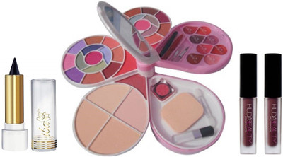 

iba halal care GIRLS MAKE UP PACK-PURE NATURAL KAJAL WITH 26 EYE-SHADOW,2 BLUSHER,4 POWDER,8 LIP COLOUR SET MAKE UP KIT ,2 MINI LIQUID MATTE LIPSTICK(Set of 4)