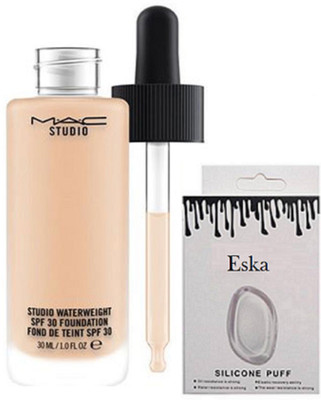 

eska Silicon Puff & Studio Waterweight Foundation(Set of 2)