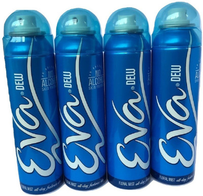 

EVA DEW PACK OF 4 Body Spray - For Women(500 ml, Pack of 4)