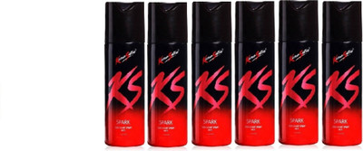 

KamaSutra SPARK DEO 40ML PACK OF 6 Perfume Body Spray - For Men(240 ml, Pack of 6)