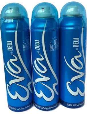

EVA DEW PACK OF 3 Body Spray - For Women(375 ml, Pack of 3)