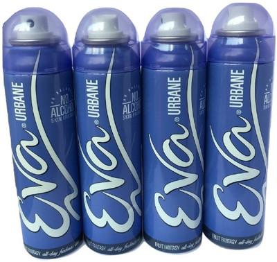 

EVA URBANE PACK OF 4 Body Spray - For Women(500 ml, Pack of 4)