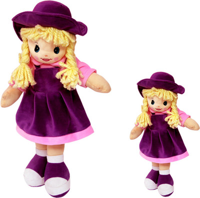 

remi soft i care international baby soft doll for girl and boys with puprplecolour with out cap(Purple)