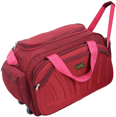 coupon Croma Fabric Travel Organiser Bag (XL5190 LTB328, Blue) | Pepino Multipurpose Gym/Sport Bag with Front Pocket (Brown, Kit Bag) Gym Duffel Bag