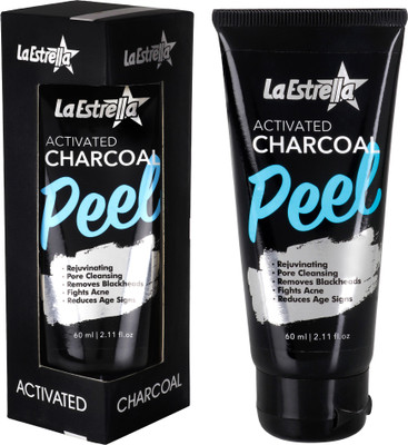 

LA ESTRELLA Activated Charcoal Black Peel Off Mask Oily Skin Anti Acne purifying Blackhead remover(60 ml)