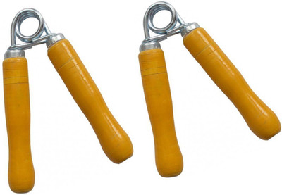 

Faiydashop Wooden Hand Grip For Home Gym Fitness Exercise (Pack of 2) Hand Grip/Fitness Grip(Yellow)