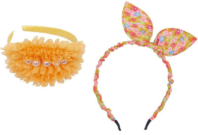 

Chooz Designer Studio Ears Head Band and Ribbons Hair Band (Pack of 2) Head Band, Hair Band, Hair Accessory Set(Multicolor)