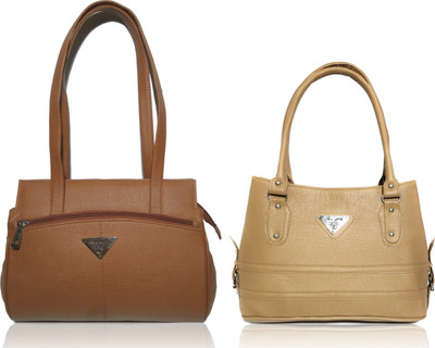 

AZED Collections Shoulder Bag(Tan, Khaki), Khaki;tan