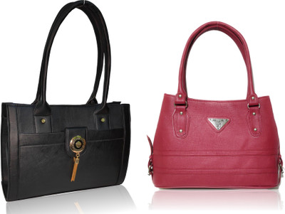 

AZED Collections Shoulder Bag(Black, Maroon)