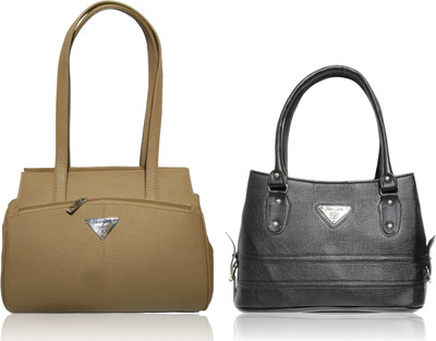 

AZED Collections Shoulder Bag(Khaki, Black), Black;khaki