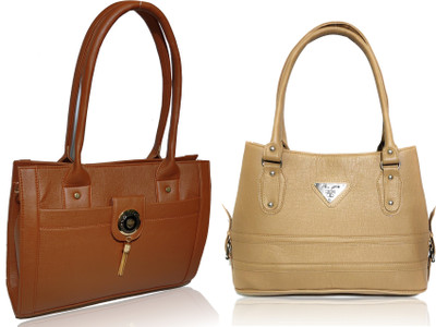 

AZED Collections Shoulder Bag(Tan, Khaki), Khaki;tan