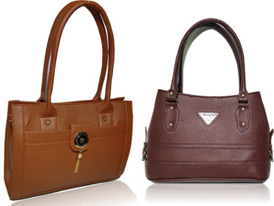

AZED Collections Shoulder Bag(Tan, Brown), Brown;tan