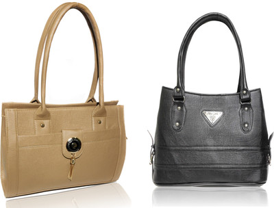 

AZED Collections Shoulder Bag(Khaki, Black), Black;khaki