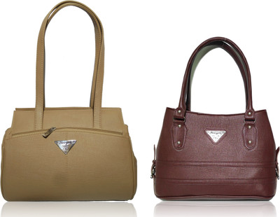 

AZED Collections Shoulder Bag(Khaki, Brown), Brown;khaki