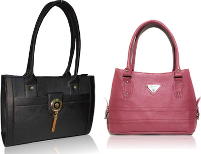 

AZED Collections Hand-held Bag(Black, Purple)