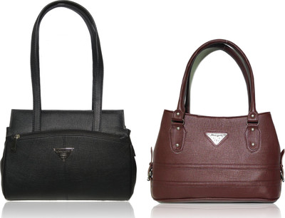 

AZED Collections Shoulder Bag(Black, Brown)