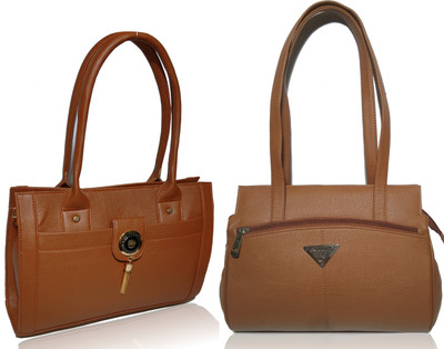 

AZED Collections Hand-held Bag(Tan, Tan)
