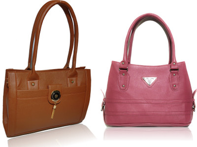 

AZED Collections Shoulder Bag(Tan, Purple), Purple;tan