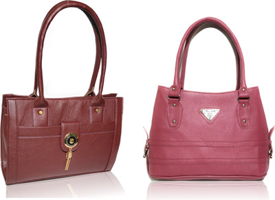 

AZED Collections Shoulder Bag(Brown, Purple)