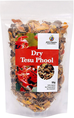 

Jioo Organics Dry Tesu Phool,Palash,Dhak Ka Phool,Butea Monosperma_Pack Of 50g(50 g)