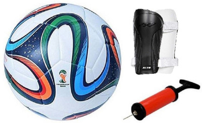 

ALEN Bazuka 4 Color Football + ShinGaurd+ Air Pump Kit Football Kit