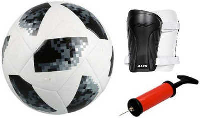 

ALEN StarTel Black WC 2018 Football + ShinGaurd+ Air Pump Kit Football Kit