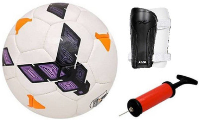 

ALEN Snipper Purple WC Football + ShinGaurd+ Air Pump Kit Football Kit