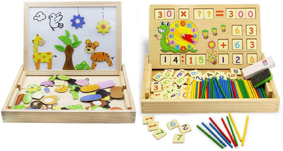 Authfort Magnetic Board Games Pack of 2(280 Pieces)