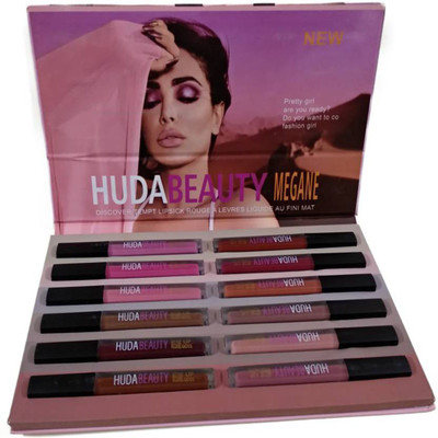 

Huda Beauty New Edition Of High Quality 12 Liquid Matte Set(Multicolor)