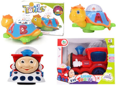 

KIDZIAN Toys Combo-Musical Lightning turtle & Thomas Light train-musical toys for Kids-Best Gifts for KIds(Multicolor)