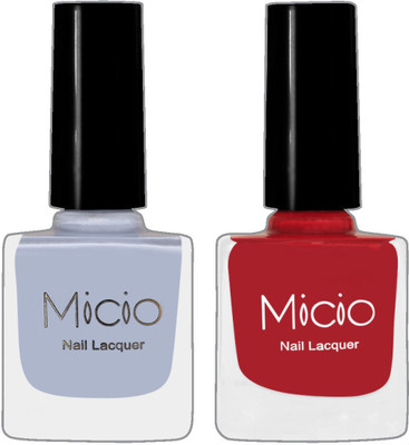 

Micio Luxurious Collection of Glossy Nail Lacquer Arctic, Vixen Wine(Pack of 2)