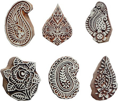 skart wooden printing blocks02 Printing Blocks(Pack of 6)