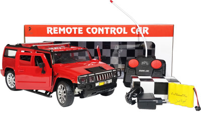 

Jack Royal RC Model Car 1:12 Scale - Full Funtion Red HUMMER SUV Car with Lights(Cherry red)
